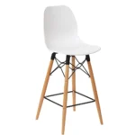 Shoreditch Mid Height Stool - K Frame (Beech) White