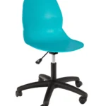 Shoreditch Office Chair (Black Base) Turquoise