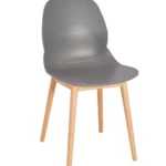 Shoreditch Side Chair - T Frame (Beech) Grey