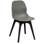 Shoreditch Side Chair - R Frame (Black) Grey