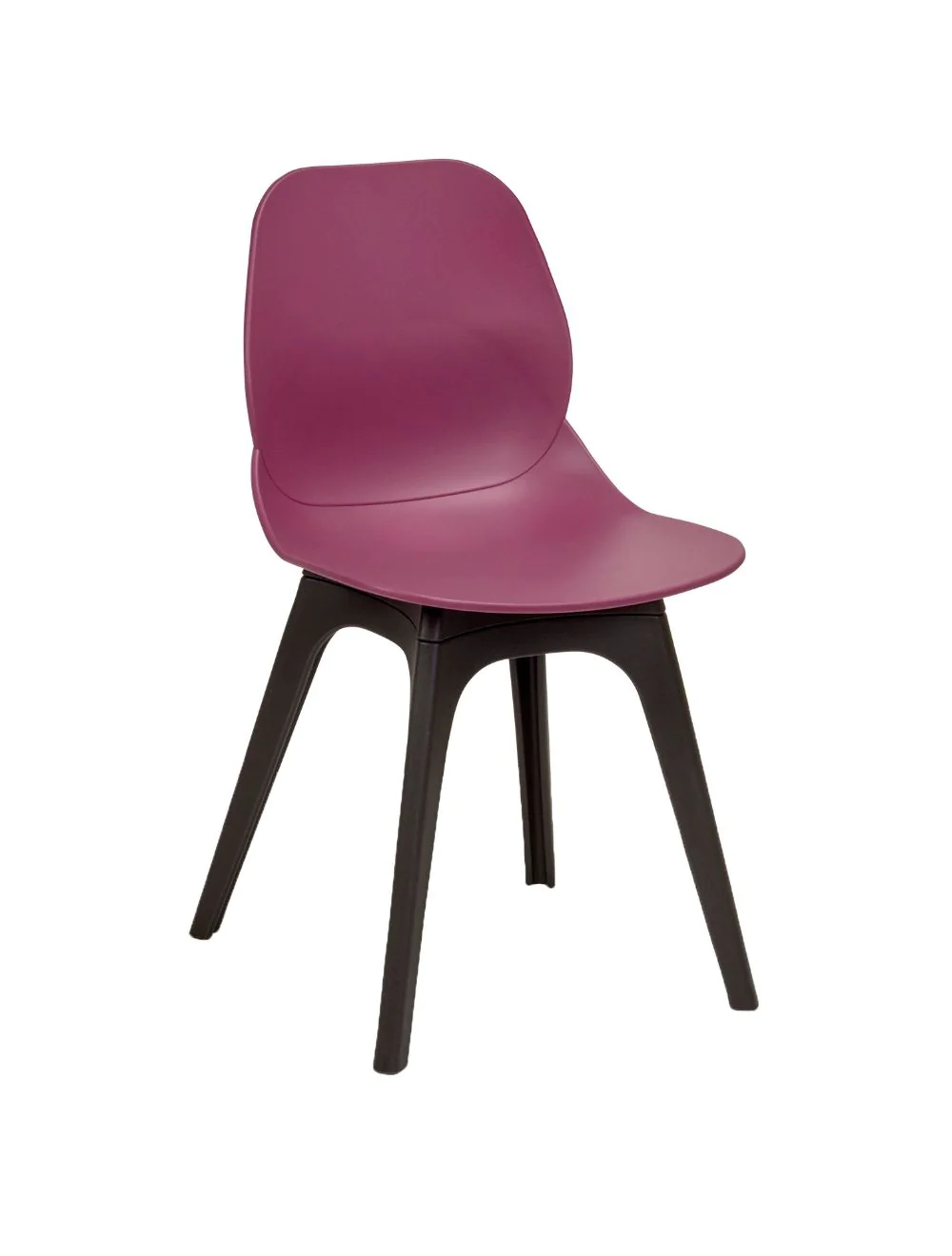 shoreditch_side_chair_black_r_frame_plum_359013bu.webp Shoreditch Side Chair - R Frame (Black) Plum - Image 1