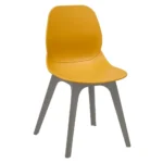 Shoreditch Side Chair - R Frame (Grey) Mustard