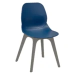 Shoreditch Side Chair - R Frame (Grey) Navy