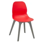 Shoreditch Side Chair - R Frame (Grey) Red