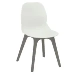 Shoreditch Side Chair - R Frame (Grey) White