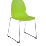Shoreditch Side Chair - E Frame (Skid/Stackable) Lime
