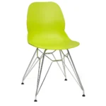 Shoreditch Side Chair - N Frame (Chrome) Lime
