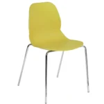 Shoreditch Side Chair - F Frame (4 Leg/Stackable) Mustard