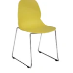 Shoreditch Side Chair - E Frame (Skid/Stackable) Mustard