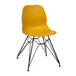 Shoreditch Side Chair - M Frame (Black) Mustard