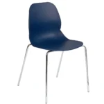 Shoreditch Side Chair - F Frame (4 Leg/Stackable) Navy