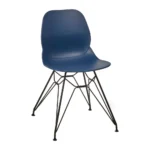 Shoreditch Side Chair - M Frame (Black) Navy