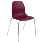 Shoreditch Side Chair - K Frame (Beech) Plum