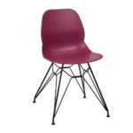 Shoreditch Side Chair - M Frame (Black) Plum