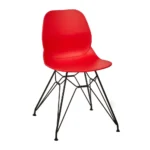 Shoreditch Side Chair - M Frame (Black) Red