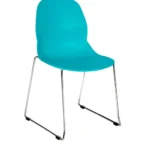 Shoreditch Side Chair - E Frame (Skid/Stackable)Turquoise