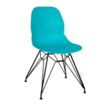 Shoreditch Side Chair - M Frame (Black) Turquoise