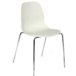 Shoreditch Side Chair - F Frame (4 Leg/Stackable) White