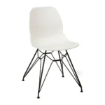 Shoreditch Side Chair - M Frame (Black) White