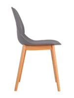Shoreditch Side Chair - T Frame (Beech) Grey - Image 3