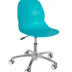 Shoreditch Office Chair (Aluminium Base) Turquoise/Alu Base