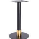 Atlas Sml Base (Black)  Dining (Black)  120mm Slv (Brass)