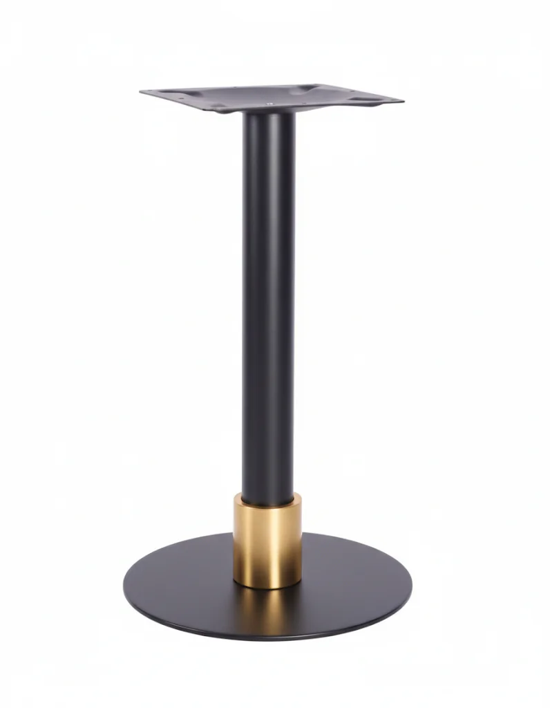 Atlas Sml Base (Black)  Poseur (Brass)  365mm Slv (Black) - Image 1